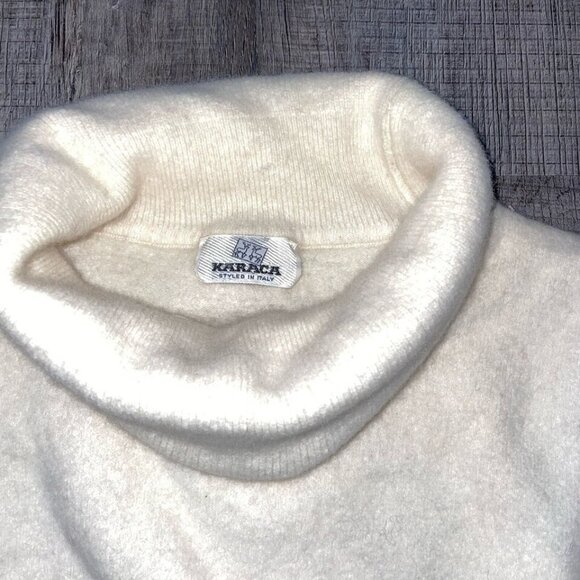 Italian Merino Wool Sweater Women’s Small Karaka Ivory Butter Soft - Picture 3 of 11